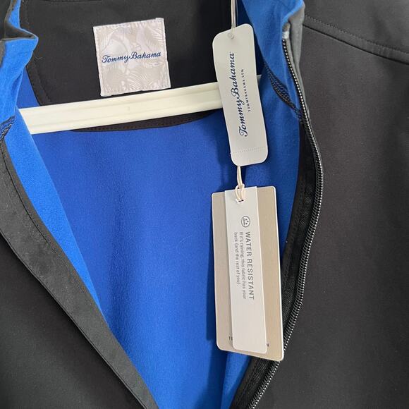 NWT Tommy Bahama Ace Cruiser Jacket Men’s Medium Black Water Resistant - Picture 7 of 7